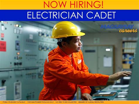 magsaysay job hiring|NOW HIRING: Electrician Cadet (Cable .